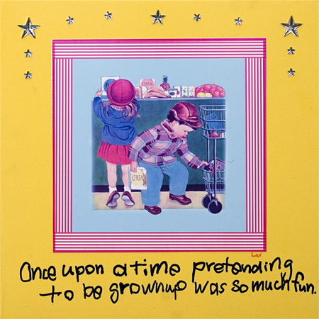 Pretending to be grownup