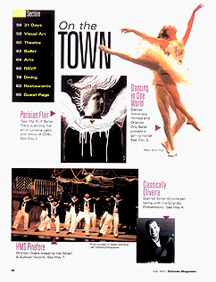 May 2002 edition of Orlando Magazine; On the Town